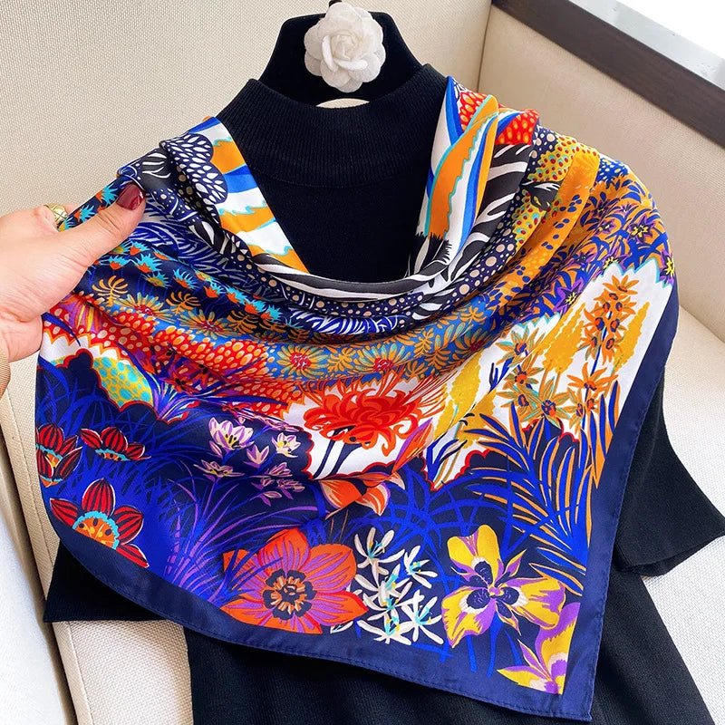 90*90cm Women Scarf Silk