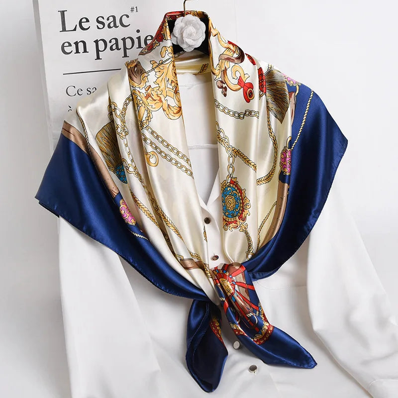 90*90cm Women Scarf Silk