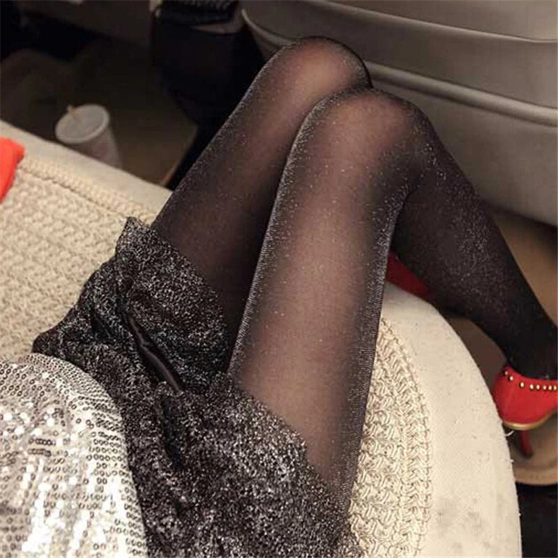 Shiny Pantyhose Glitter Stockings