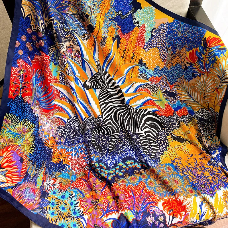 90*90cm Women Scarf Silk
