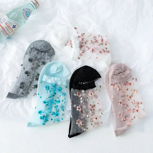 Lace Ruffle Soft Cotton Women's Socks