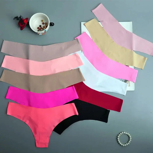 3PCS Seamless Panties Ice Silk