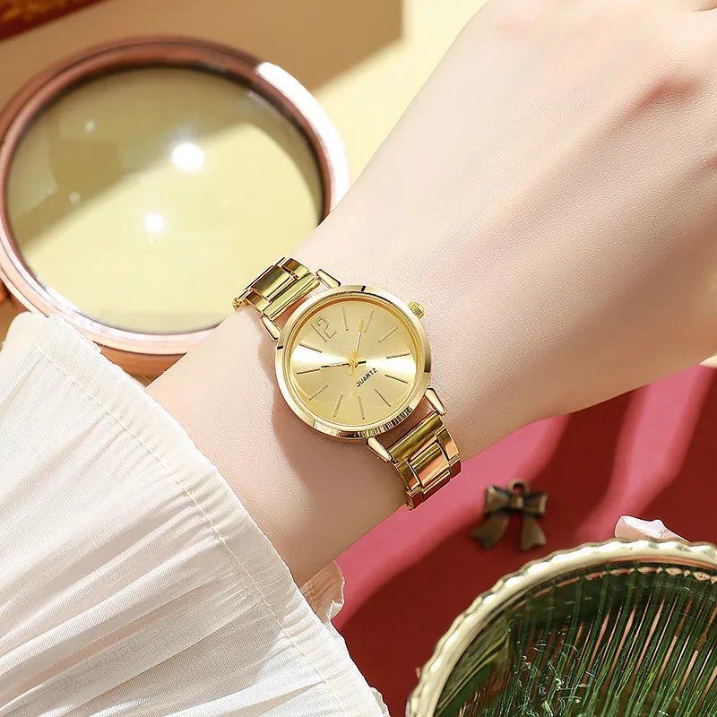 Gold Bracelet Quartz Wristwatch Watches