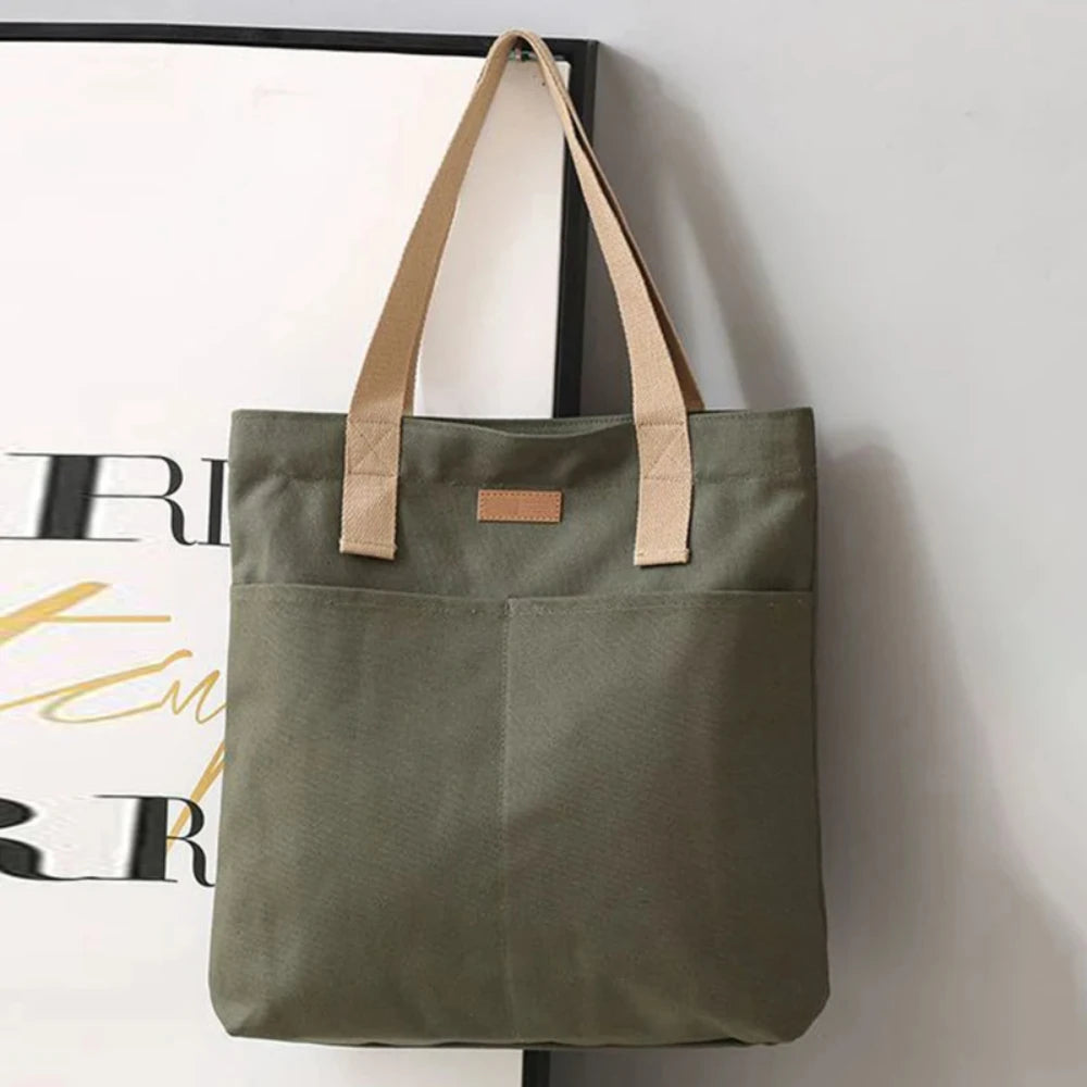 Women's Tote Bag Canvas Sewing Thread Large Capacity