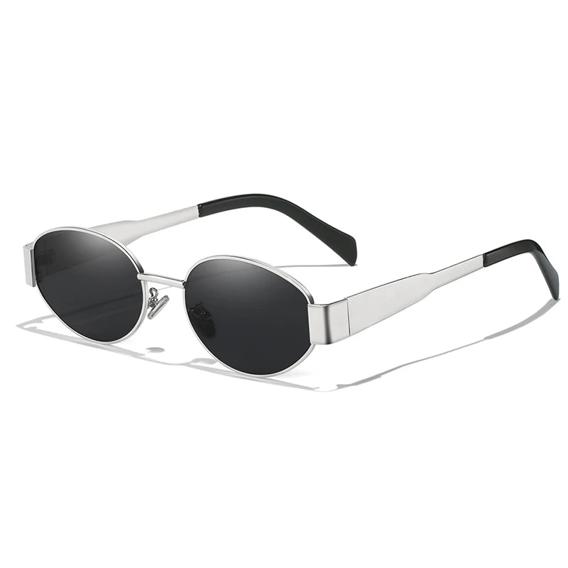 UV400 Sun Glasses Alloy Oval Eyewear