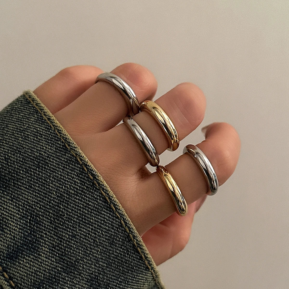 Chunky Open Smooth Surface Ring