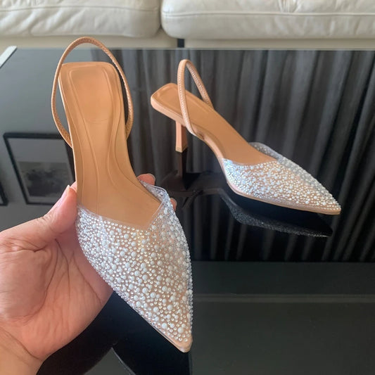 Pointed Toe High Heels Sandals
