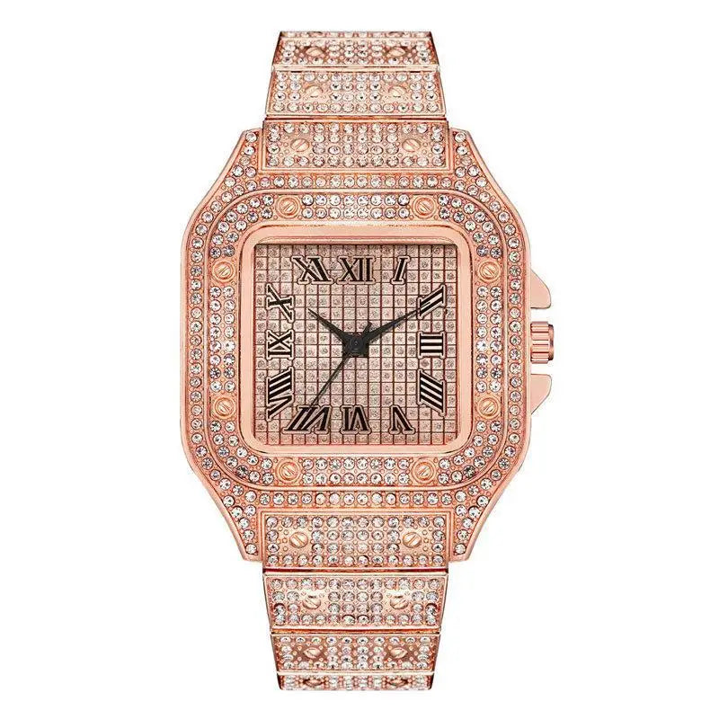 Rhinestone Unisex Bracelet Watches