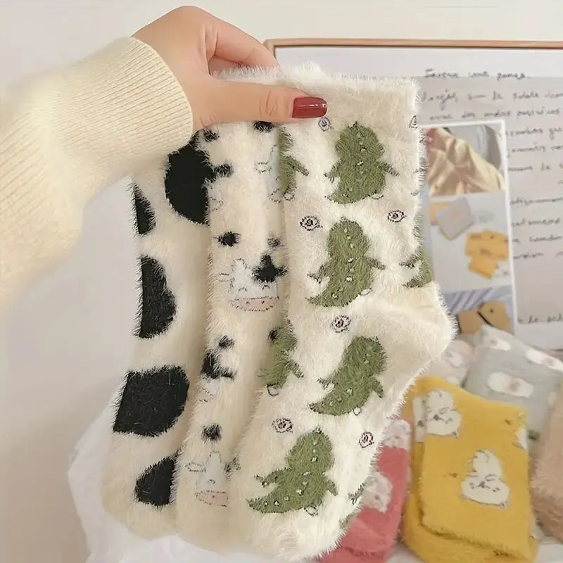 Women's Plush Mid Length Socks