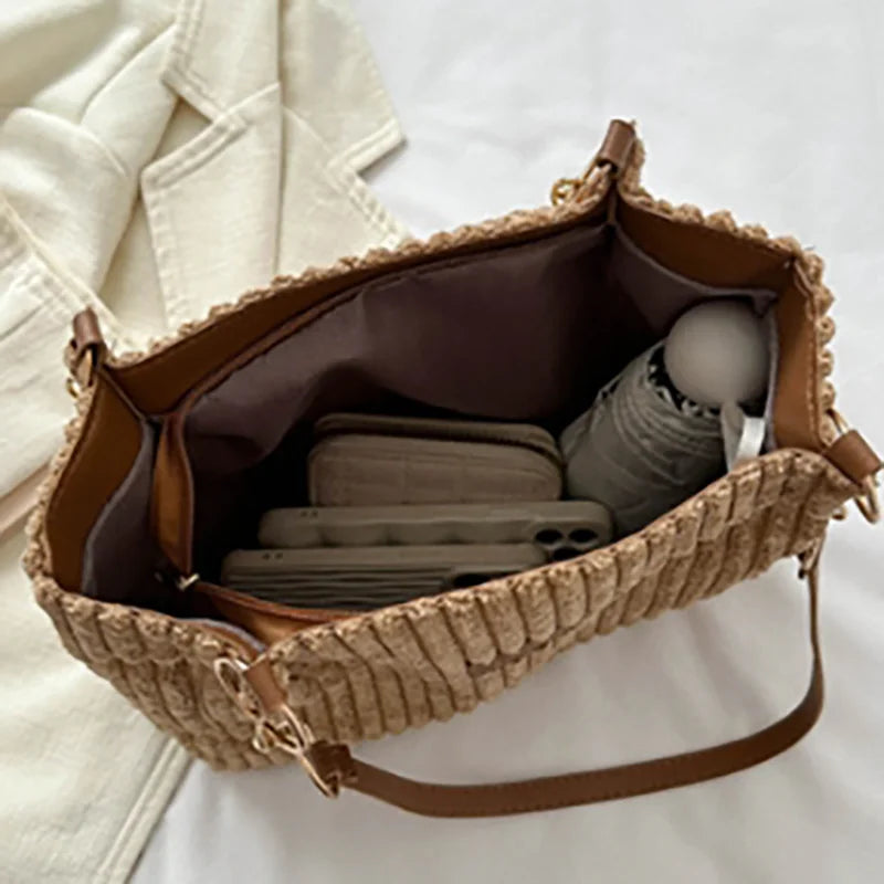 Women Corduroy Shoulder Bag