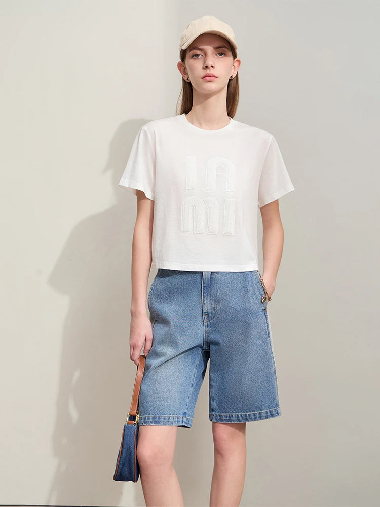 Minimalism  Jeans Shorts