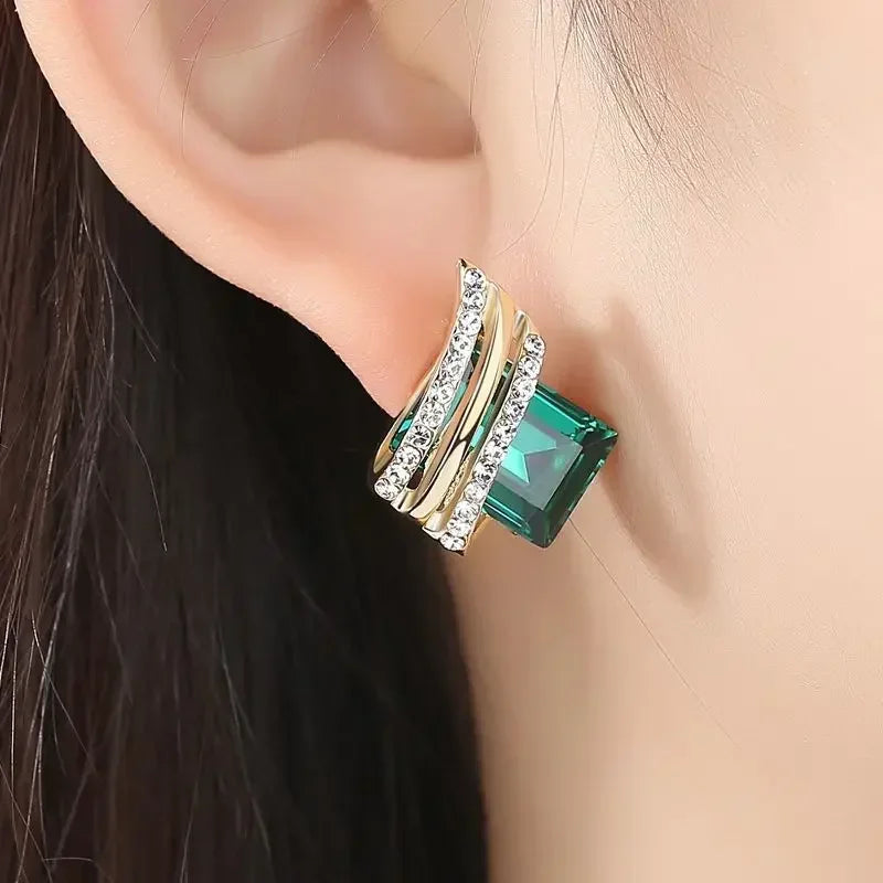 Crystal Earrings Engagement Earrings