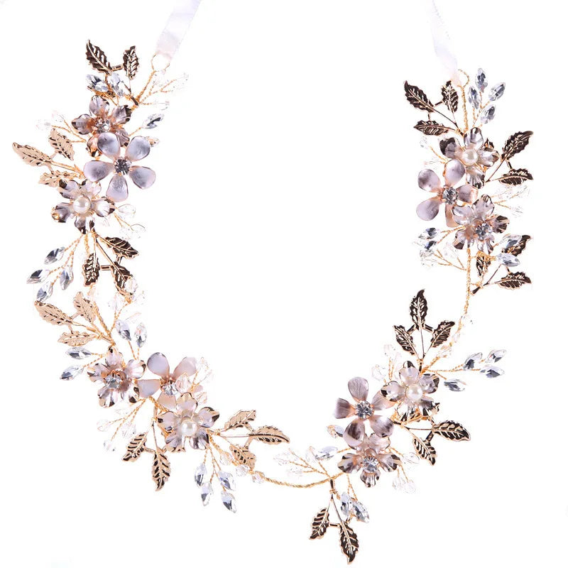 1pc bridal jewelry leaf headband