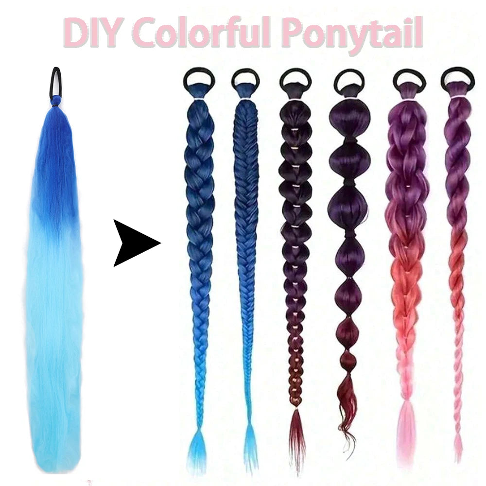 Synthetic Colorful Ponytail Extension