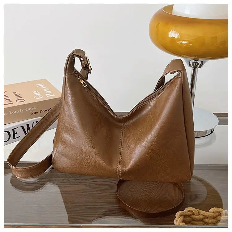 Leather Commuter Fashion Vintage Casual Tote Bag