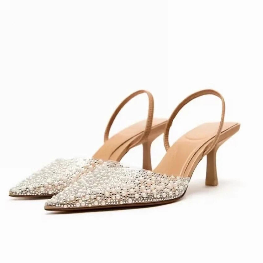Pointed Toe High Heels Sandals
