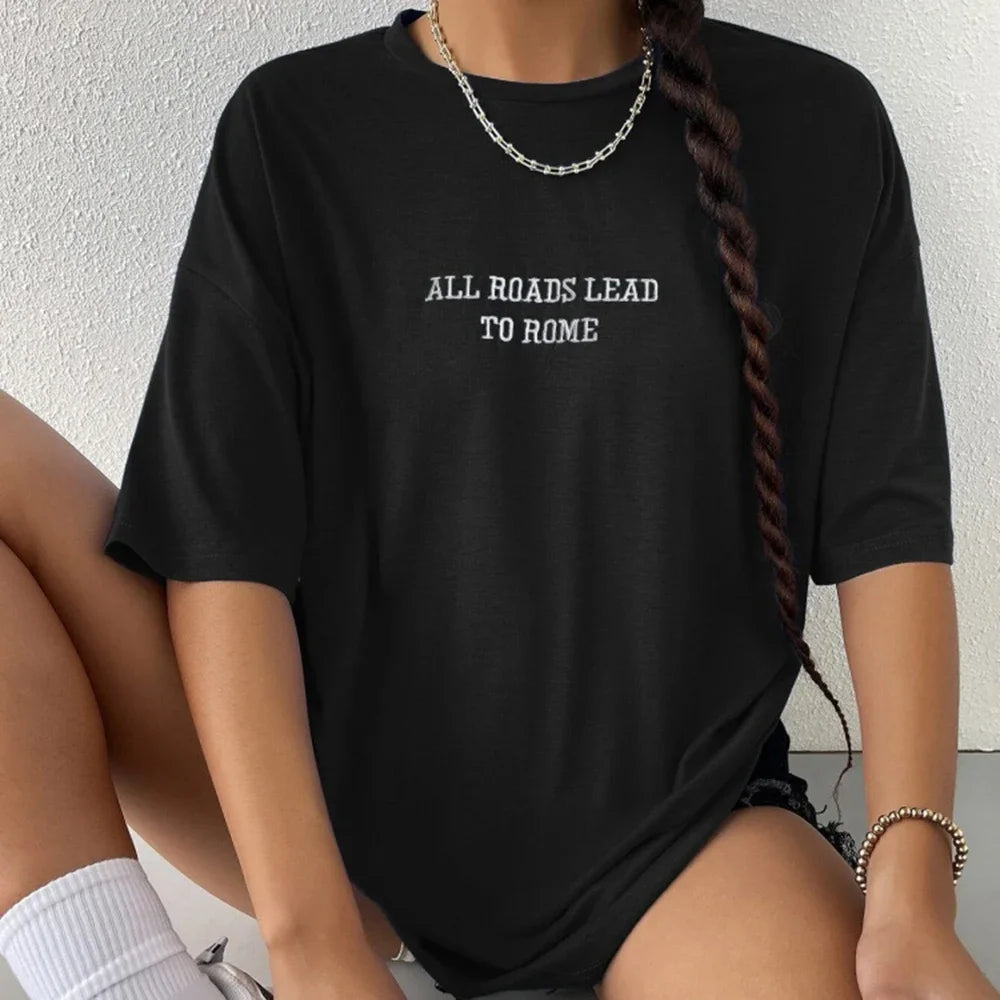 All Roads Lead To Rome Short Sleeve T Shirt