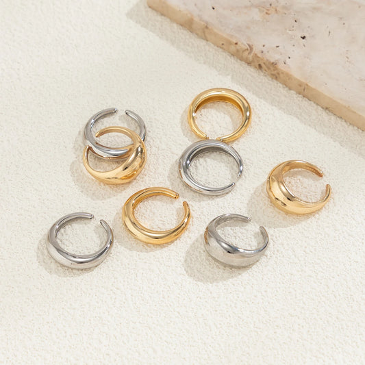 Chunky Open Smooth Surface Ring