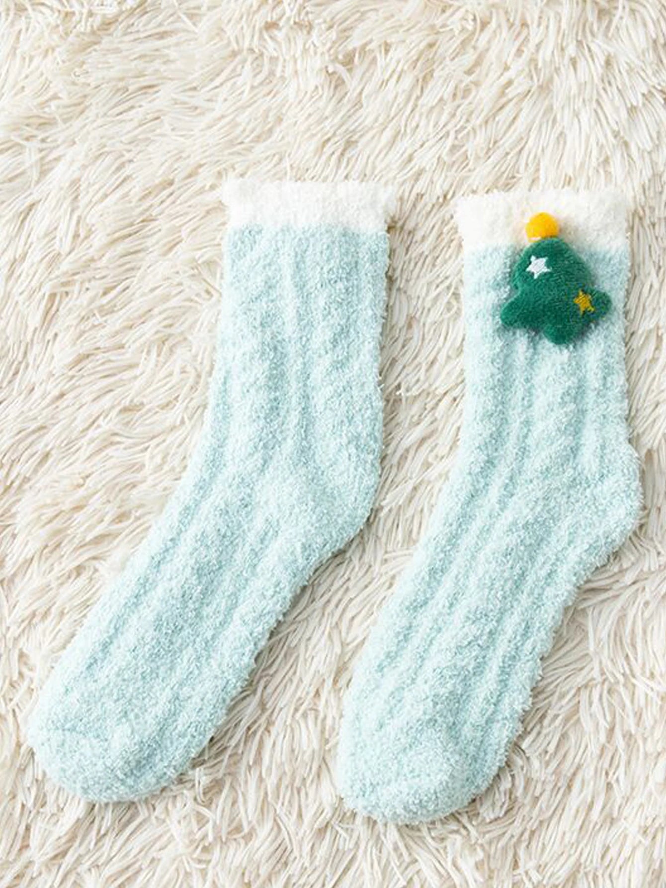 Women's Warm Solid Color Floor Socks