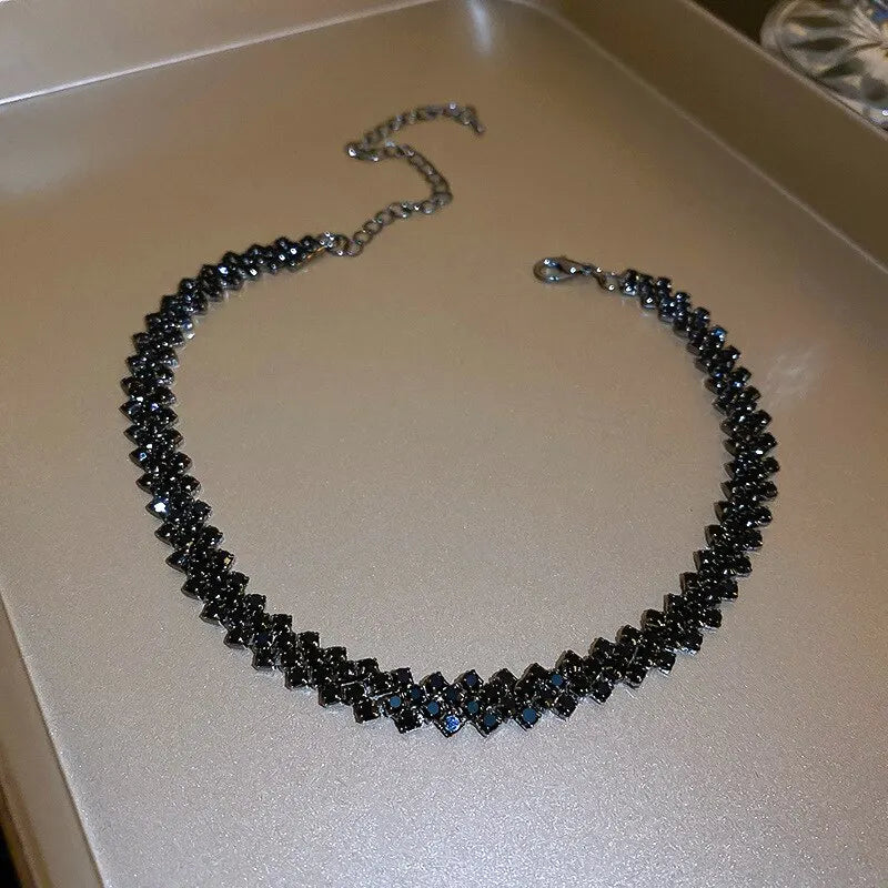 Full Rhinestone Choker Necklace