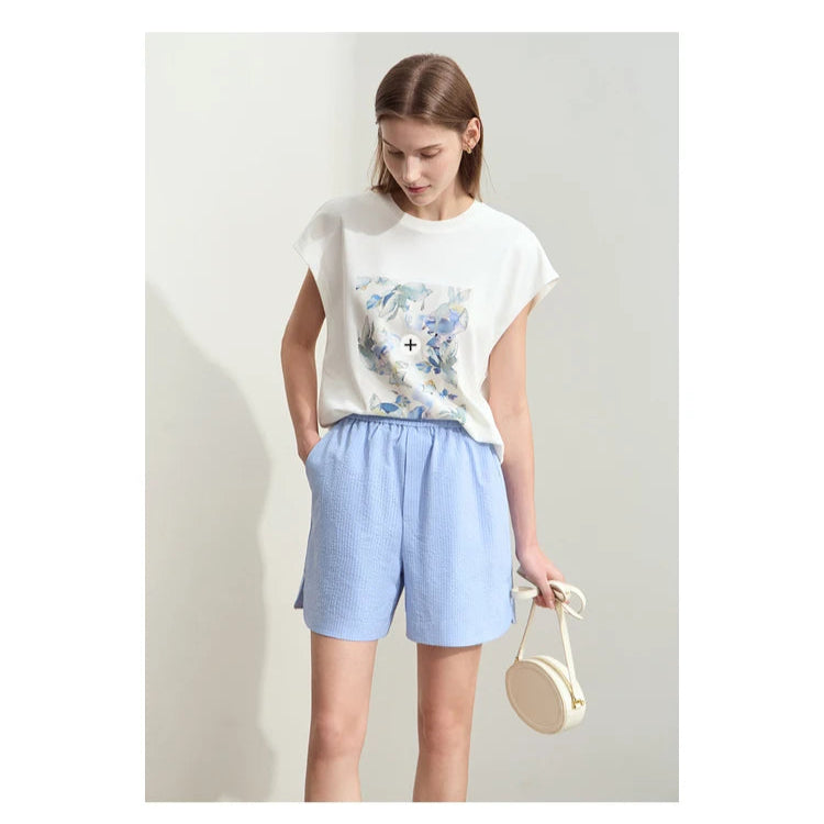 Minimalism Casual Shorts For Women