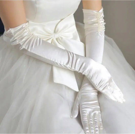 Wholesale Bridal Gloves Beaded With Finger Wedding Accessories