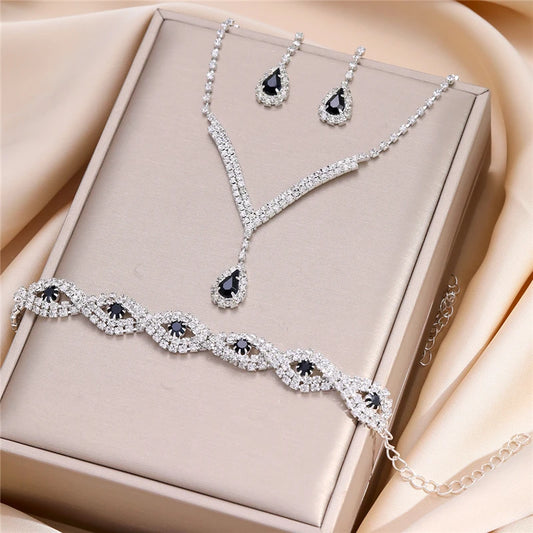 Rhinestone Bride Jewelry Set