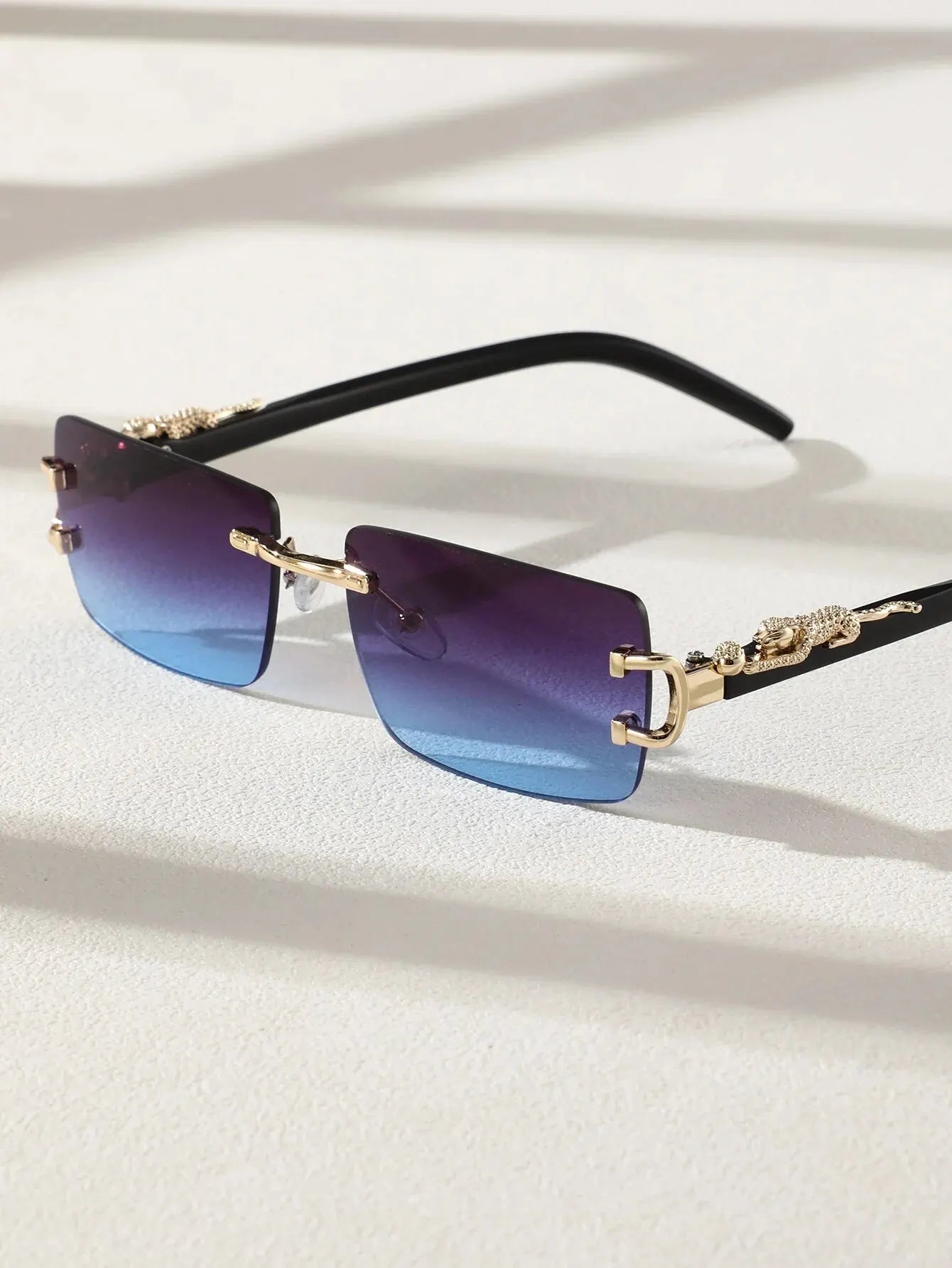 Trendy Frameless Rectangular Personalized Sunglasses