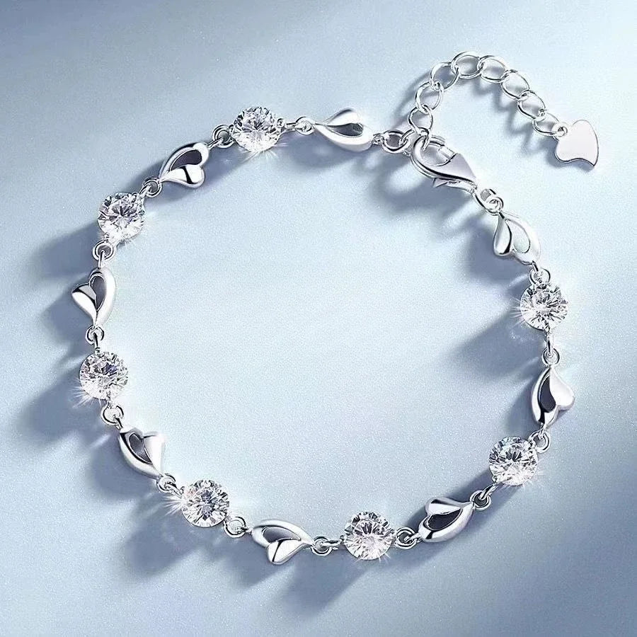 Luxury 925 Sterling Silver Star Beaded Bracelets