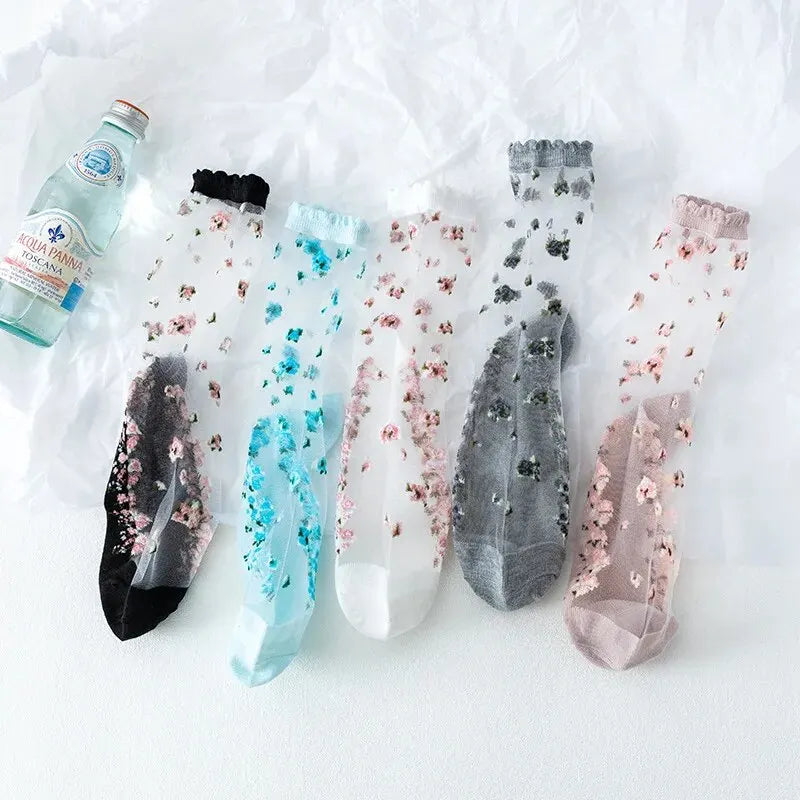 Lace Ruffle Soft Cotton Women's Socks