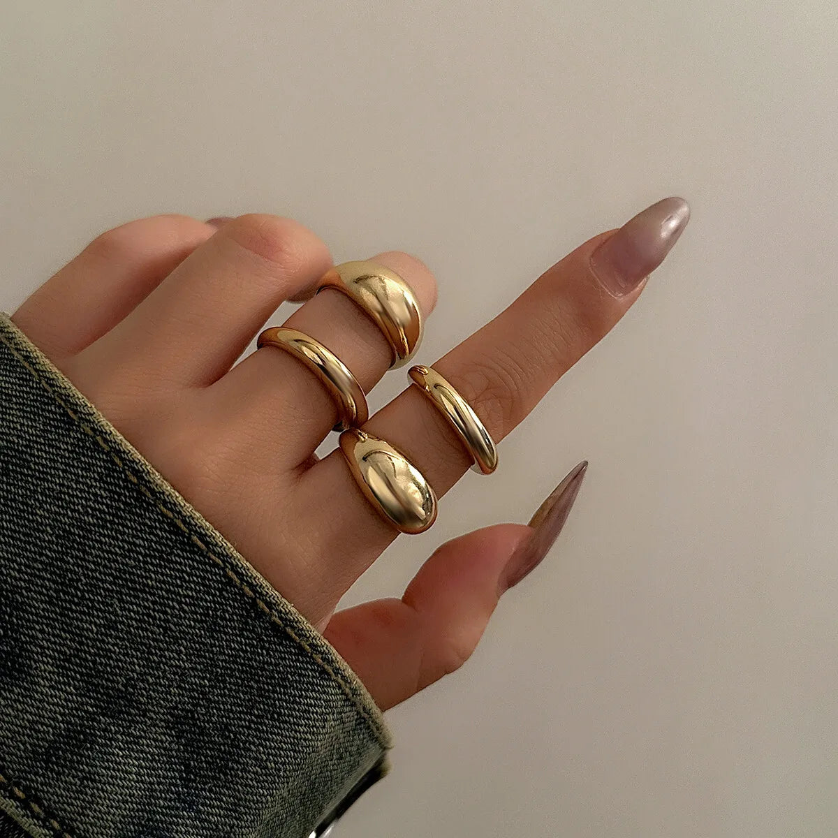 Chunky Open Smooth Surface Ring