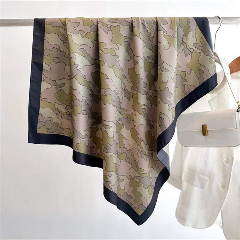 90*90Cm Square Scarf Twill Silk Bandana Pashmina