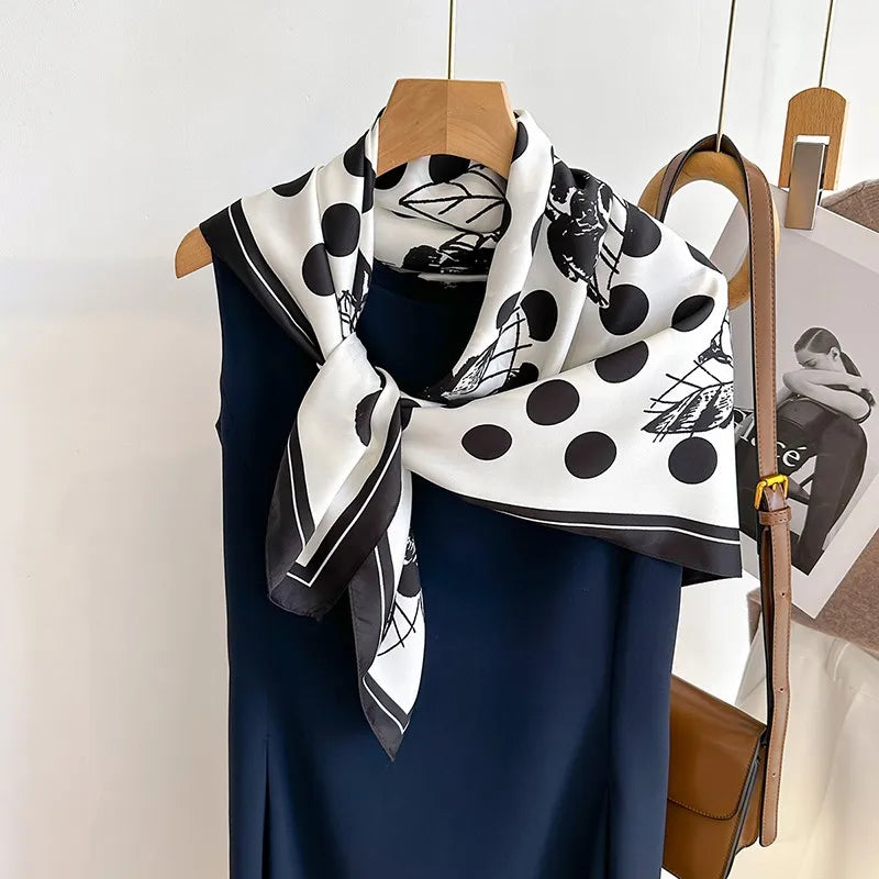 90*90Cm Square Scarf Twill Silk Bandana Pashmina