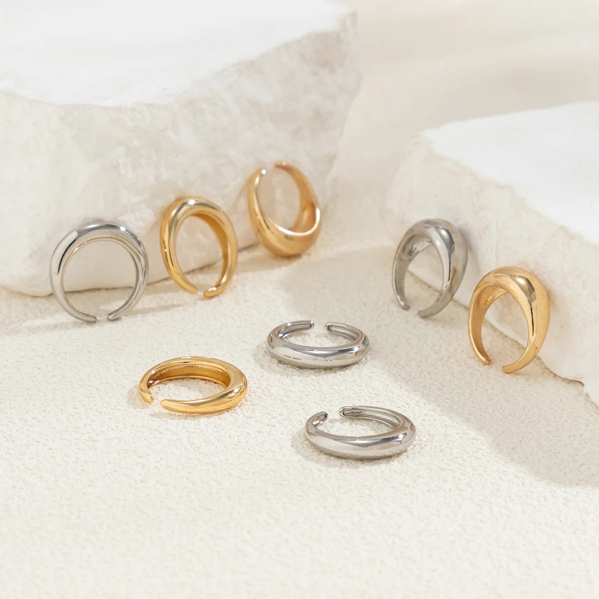 Chunky Open Smooth Surface Ring
