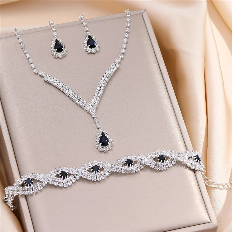 Rhinestone Bride Jewelry Set