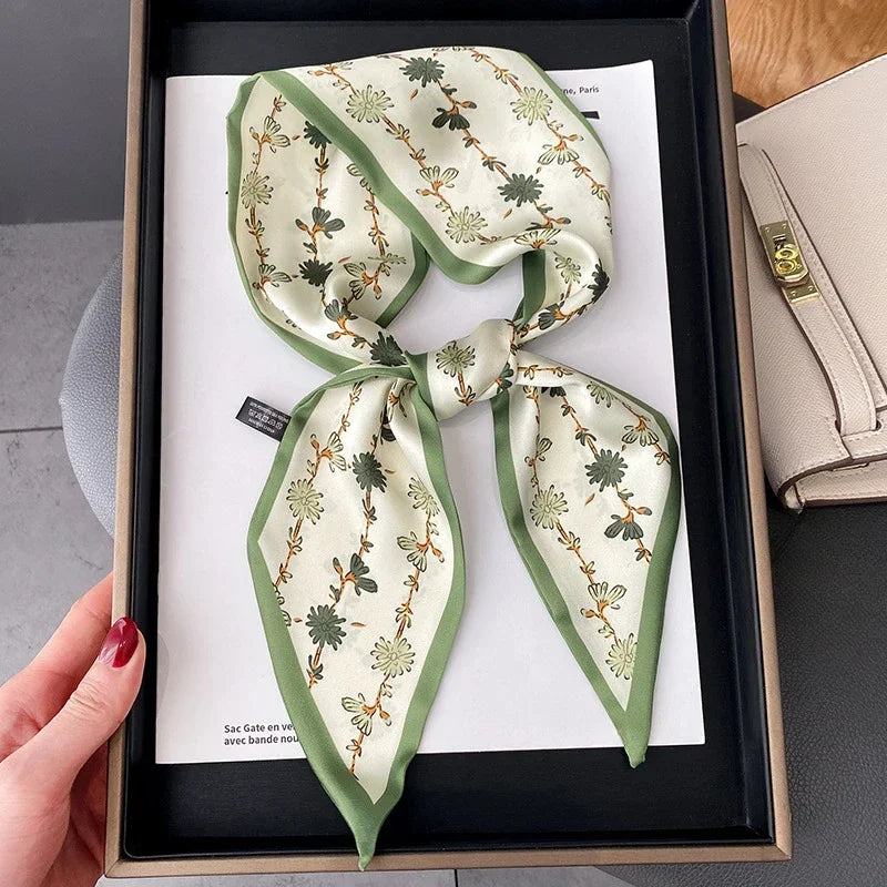 Fashion Print Hair Ribbon Scarf