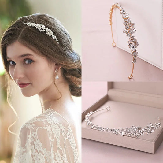 1pc rhinestone hair bands crown