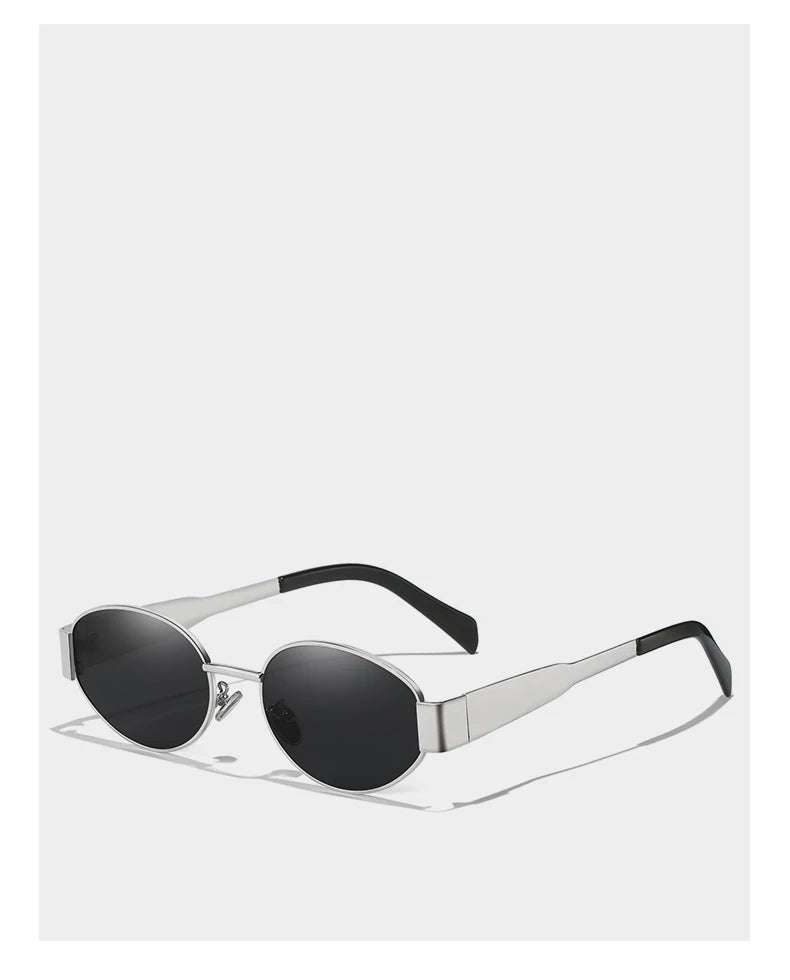UV400 Sun Glasses Alloy Oval Eyewear