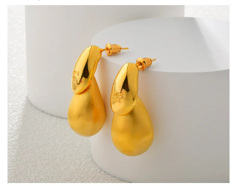 Resin Water Droplet Earrings