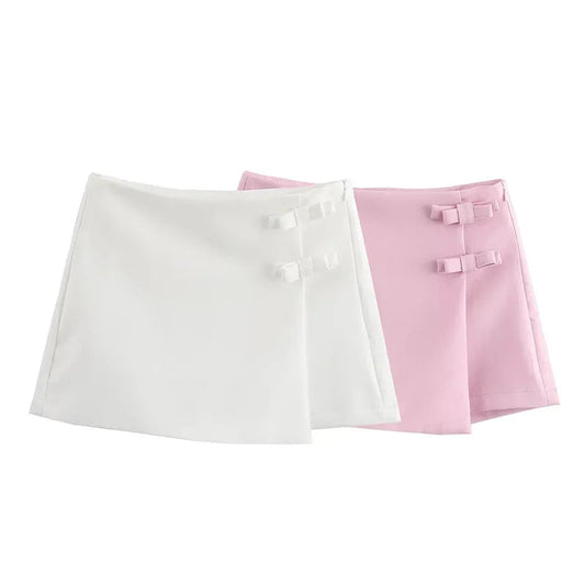 Summer Slit Short Skirt High Waist