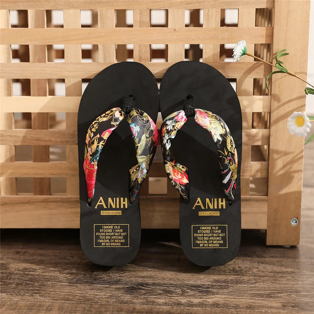 Platform Slippers Casual Outside Wedges Sandals