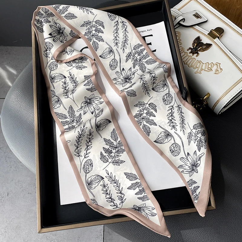 Fashion Print Hair Ribbon Scarf