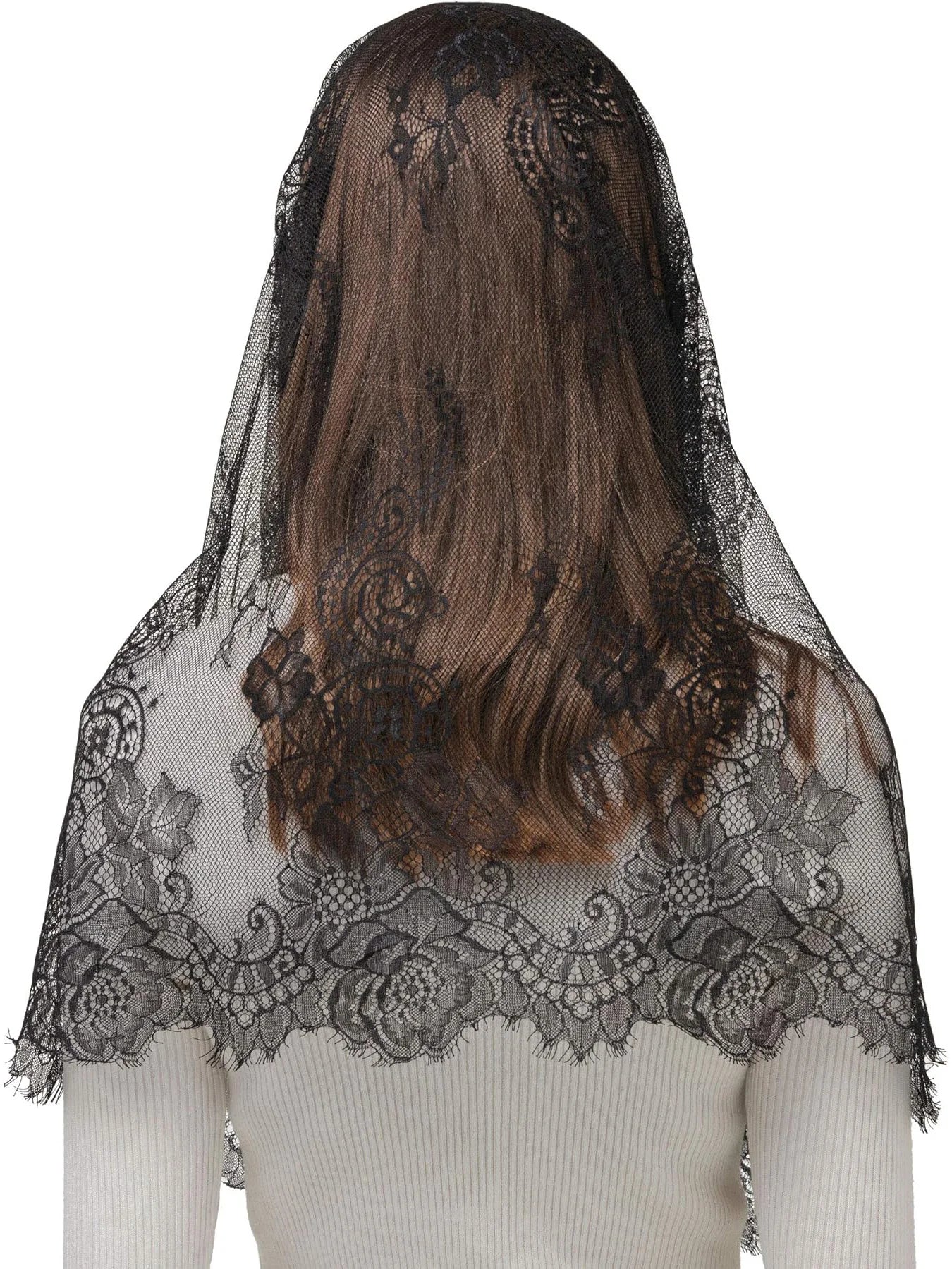Black Lace Veil Spanish Style