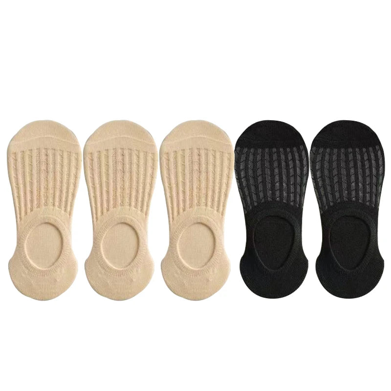Lace Breathable Silicone Non-slip Cotton Boat Socks