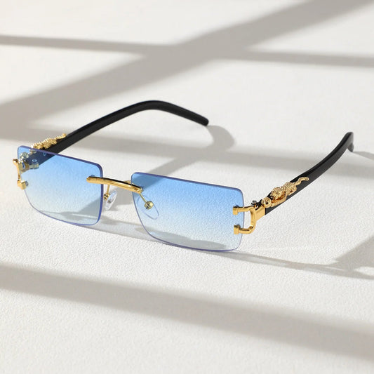Trendy Frameless Rectangular Personalized Sunglasses