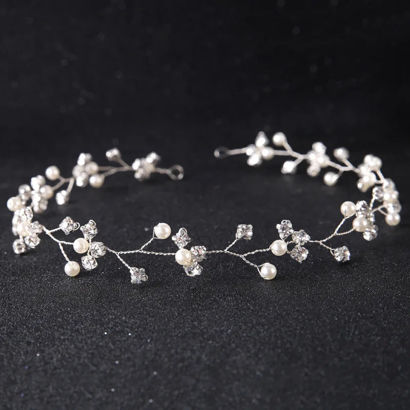 Bridal Pearl Headband Wedding Hair Accessories