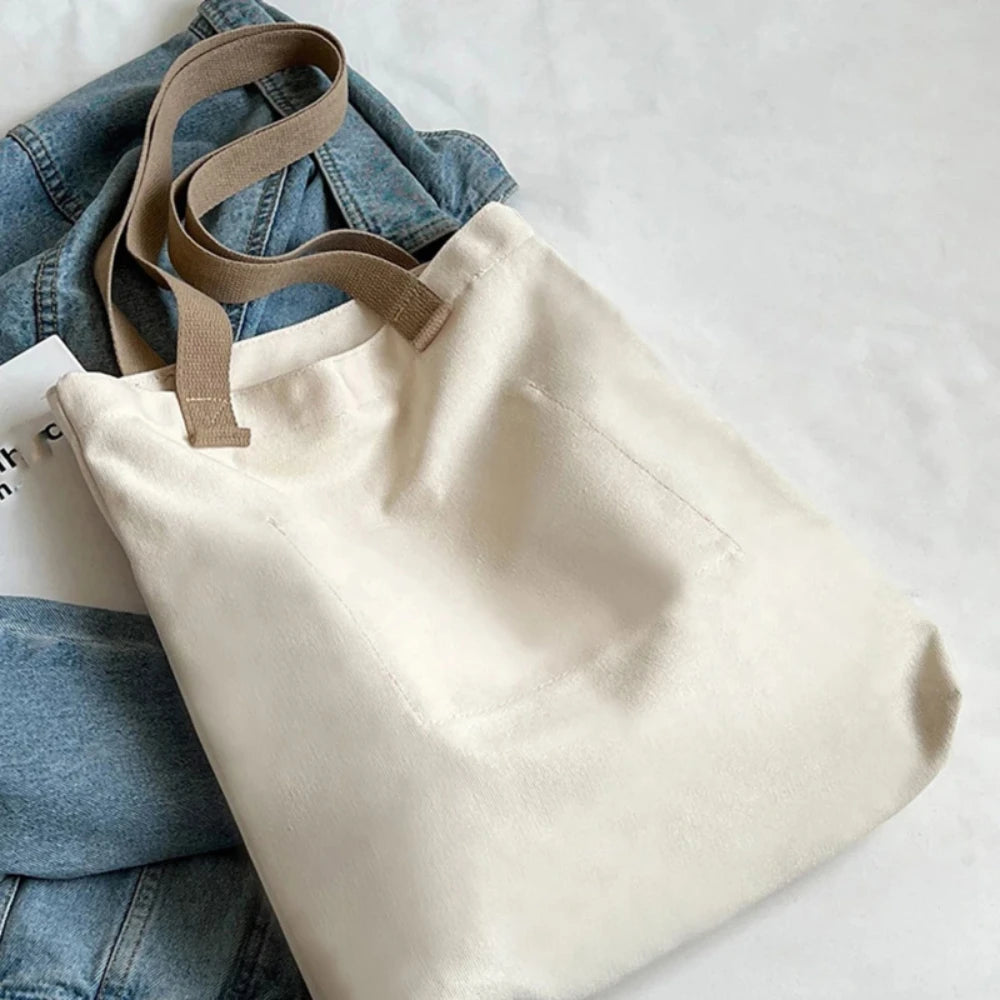 Women's Tote Bag Canvas Sewing Thread Large Capacity