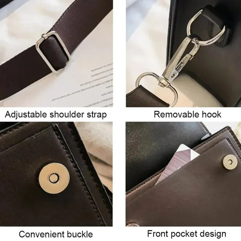 Classic Designer Leather Crossbody Bag