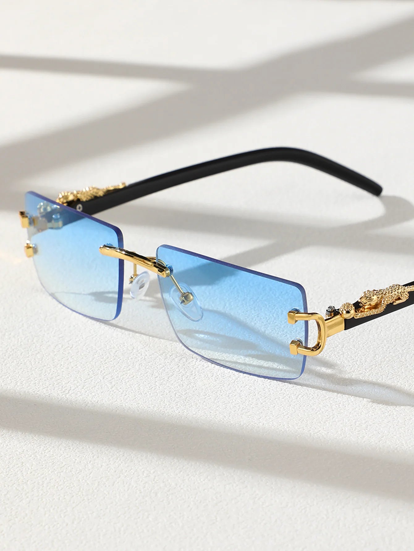 Trendy Frameless Rectangular Personalized Sunglasses