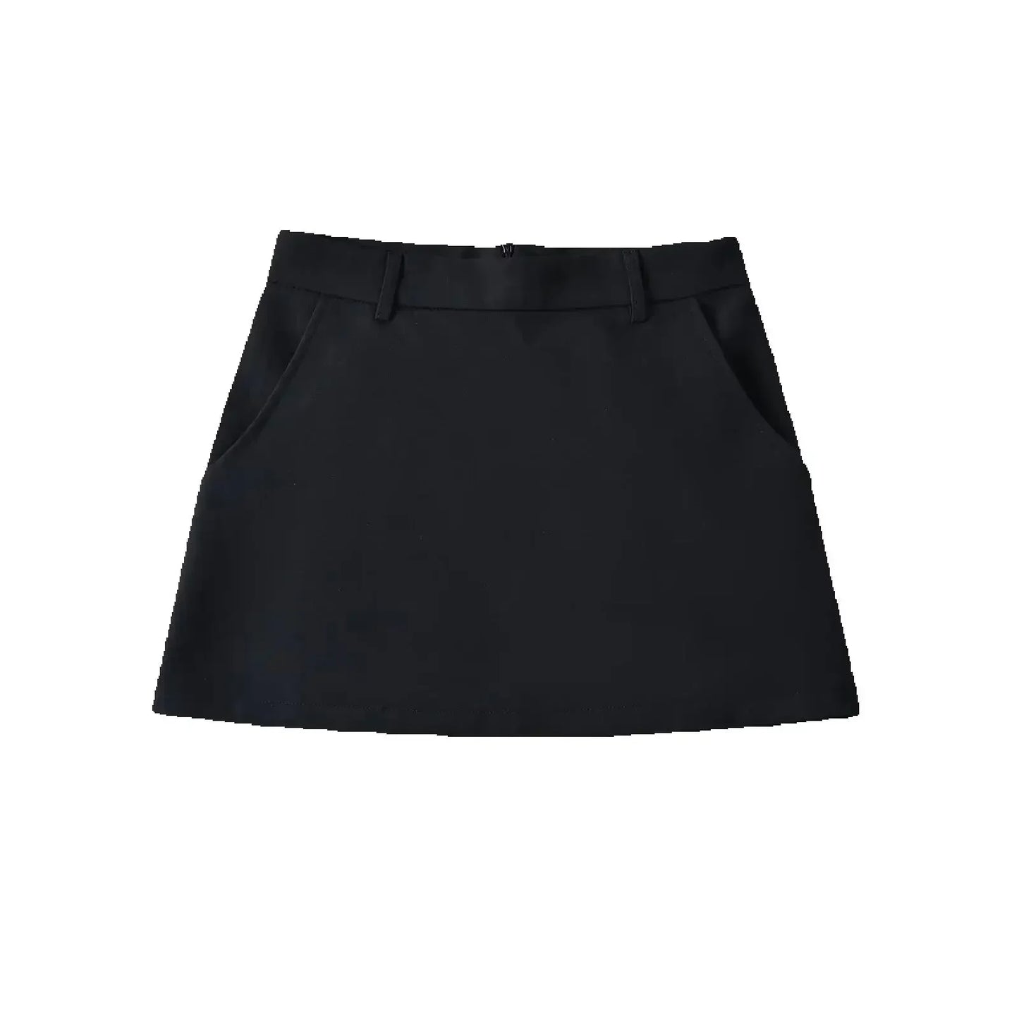 Mini Skirt Vintage High Waist
